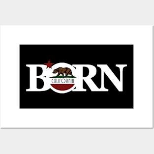 BORN California (long) Black Ink Posters and Art